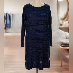JustFab Dark Blue Fall Sweater Tunic Dress Womens size 1X